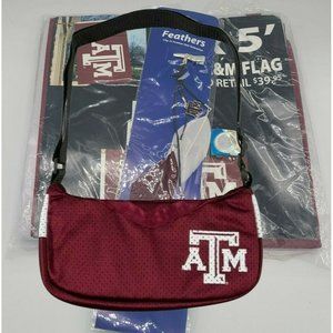 Texas A&M Aggies Jersey Style Shoulder Bag Purse SET